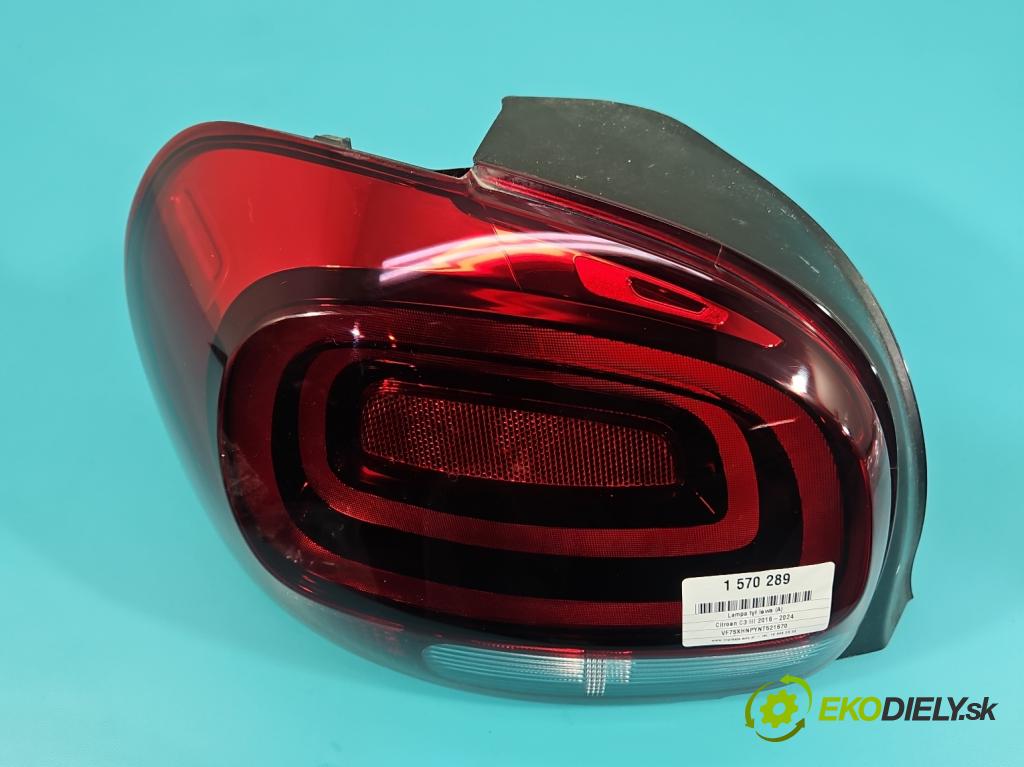 Citroen C3 III 2016-2024 1.2 12V 110 hp manual 81 kW 1199 cm3 5- světlo zadní levé 9812257580 (Klika dveří ostatní)