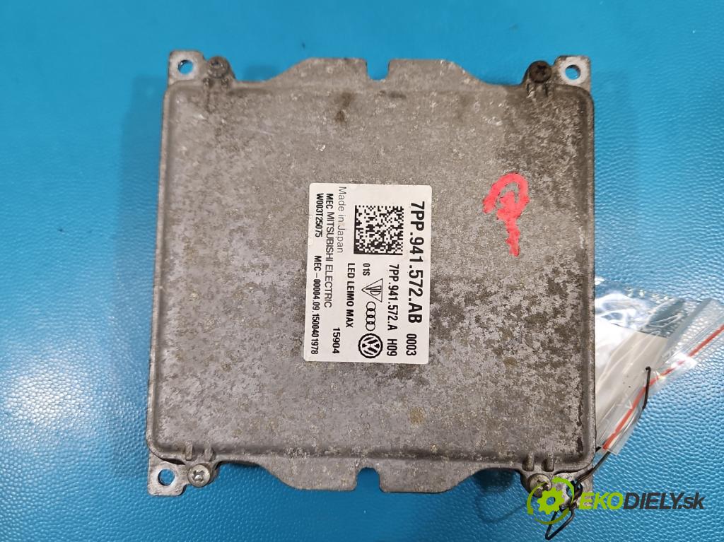 Vw Passat B8 2014 - 2.0 tdi 150 hp automatic 110 kW 1968 cm3 5- měnič xenon 7PP941572AB (Řídící jednotka xenonu)