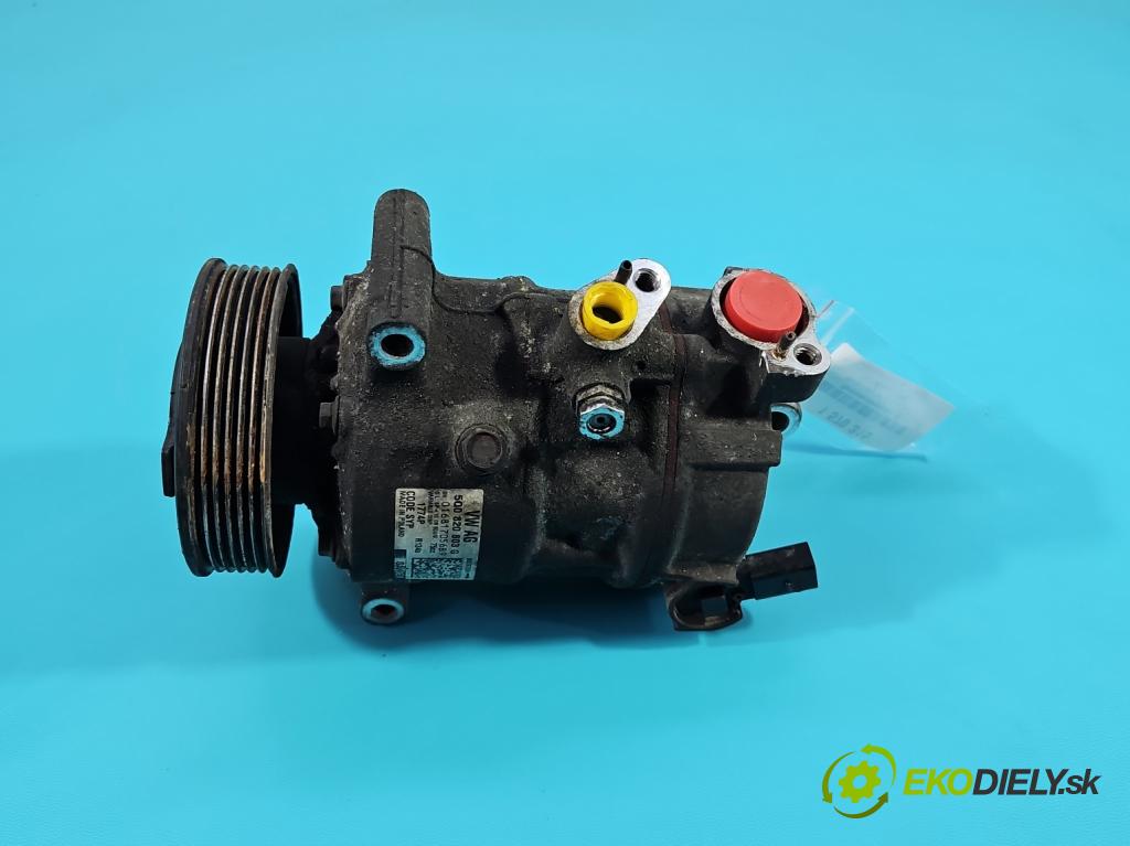 Skoda Fabia III 2014- 2021 1.0 MPI 60 HP manual 44 kW 999 cm3 5- Kompresor: klimatizácie 5Q0820803G (Kompresor klimatizácie)