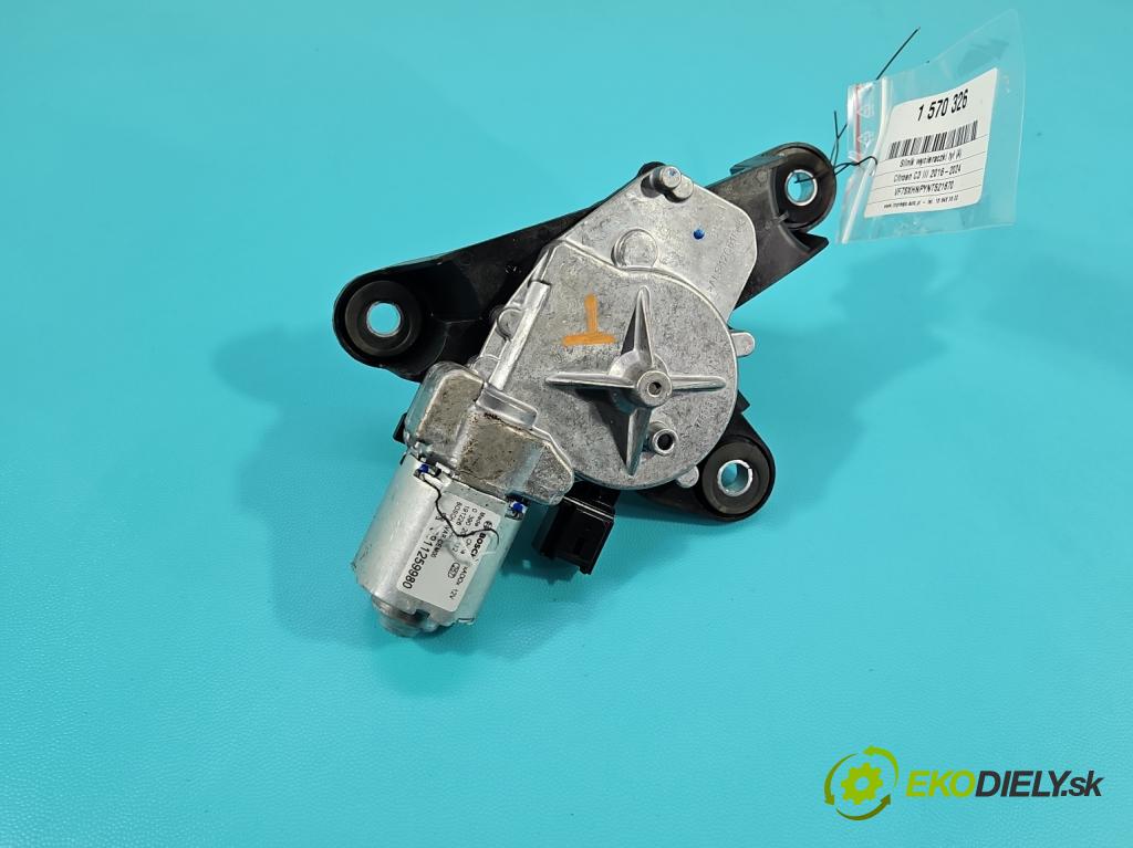 Citroen C3 III 2016-2024 1.2 12V 110 HP manual 81 kW 1199 cm3 5- motor stieračov zadné 039025112