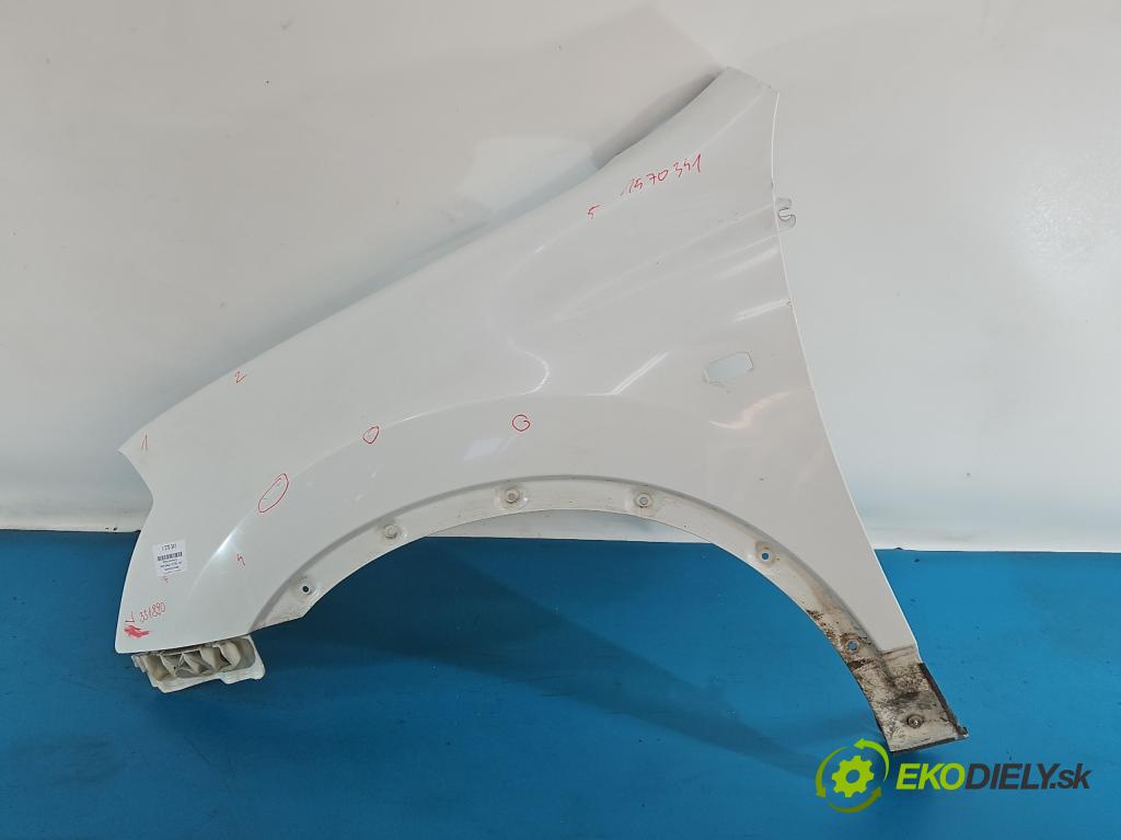 Nissan Qashqai I J10 2006-2013 2.0 dci 150 HP manual 110 kW 1995 cm3 5- blatník predné ľavý  (Blatník predný ľavý)