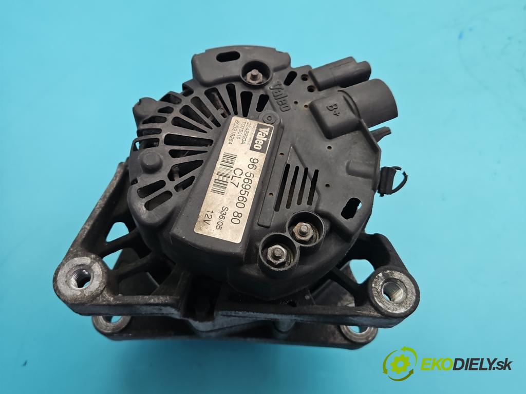 Peugeot 206 1.1 8V 60 HP manual 44.1 kW 1124 cm3 3- Alternator 9656956080 (Alternátor)