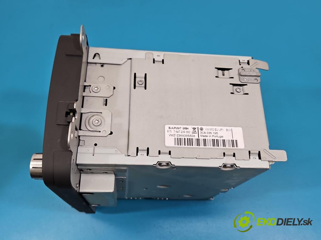 Vw Scirocco II 2008-2017 1.4 TSI 160 HP manual 118 kW 1390 cm3 3- Radio originál 3C8035195