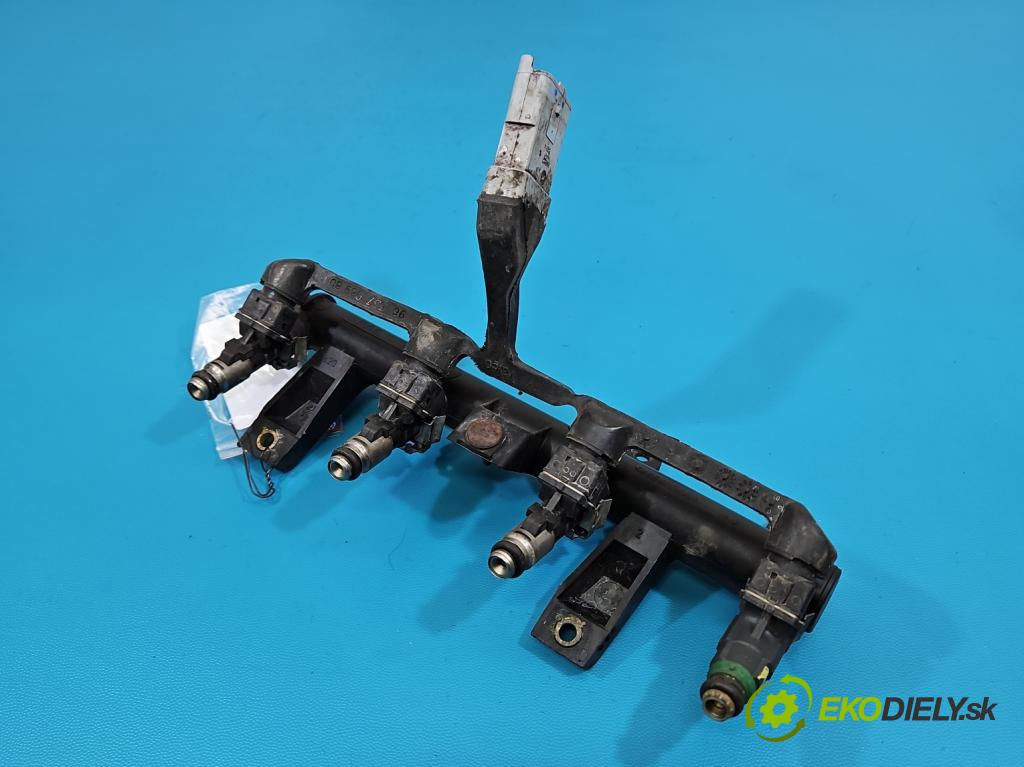 Peugeot 206 1.1 8V 60 hp manual 44.1 kW 1124 cm3 3- vstřikovač 0280156324 (Vstřikovač paliva)