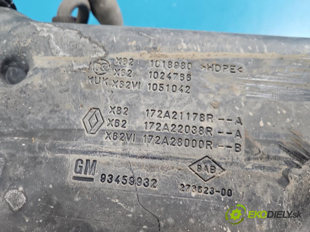 Renault Master III 2010-2024 2.3 dci 131 HP manual 96 kW 2299 cm3 5- Nádrž: AdBlue: 172A22038R