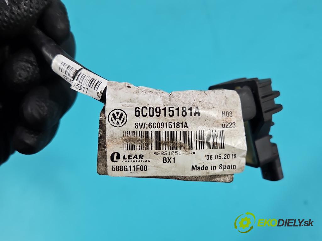 Skoda Fabia III 2014- 2021 1.0 MPI 60 HP manual 44 kW 999 cm3 5- kontakt mínus: 6C0915181A