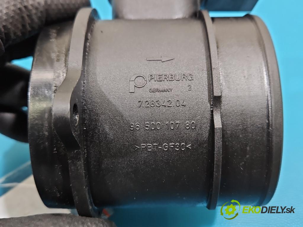 Peugeot 407 1.6 hdi 109 HP manual 80 kW 1560 cm3 4- průtokoměr: 9650010780 (Váha vzduchu)