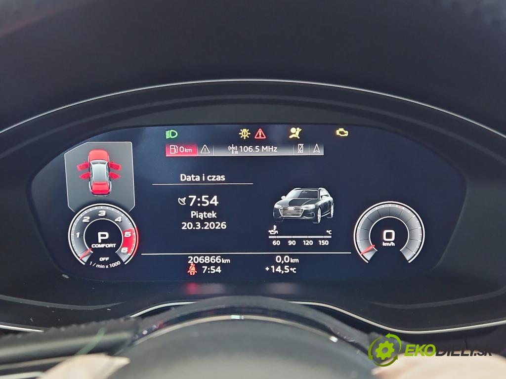 Audi A4 B9 2015-2024 2.0 TDI 190 HP automatic 140 kW 1968 cm3 5- prístrojovka/ budíky 8W5920790J (Prístrojová doska)