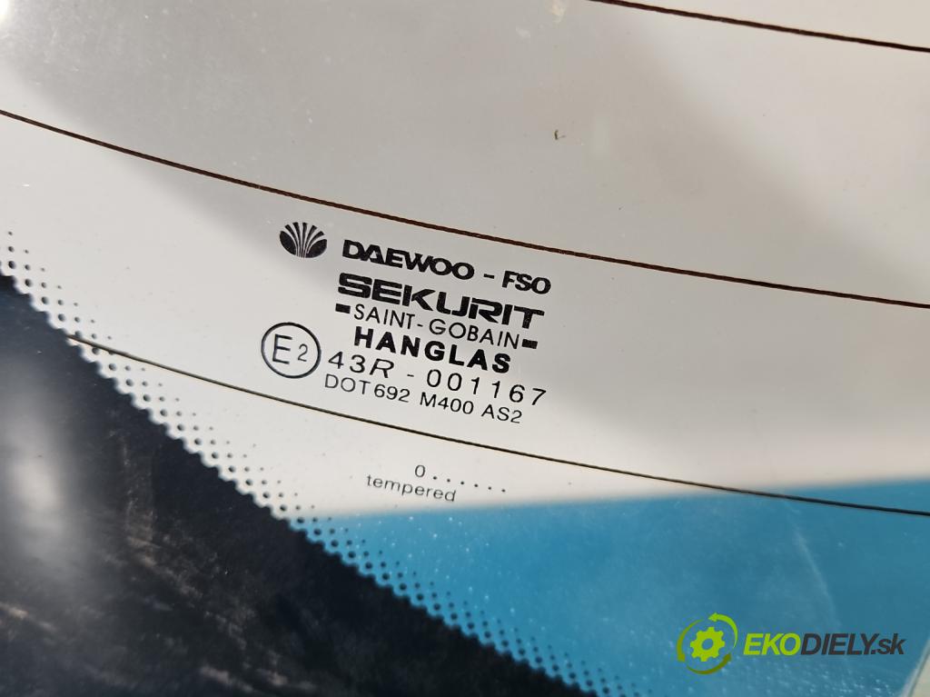 Daewoo Lanos 1.5 16V 100 HP manual 73.2 kW 1498 cm3 5- sklo zadná  (Sklo zadné)