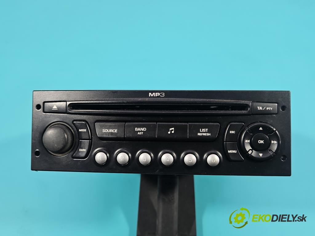 Citroen Berlingo II 2008-2018 1.6 hdi 90 hp manual 66 kW 1560 cm3 5- Radio továrna: 966639377701