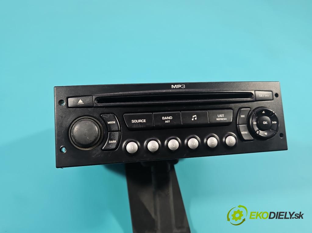 Citroen Berlingo II 2008-2018 1.6 hdi 90 HP manual 66 kW 1560 cm3 5- Radio originál 966639377701