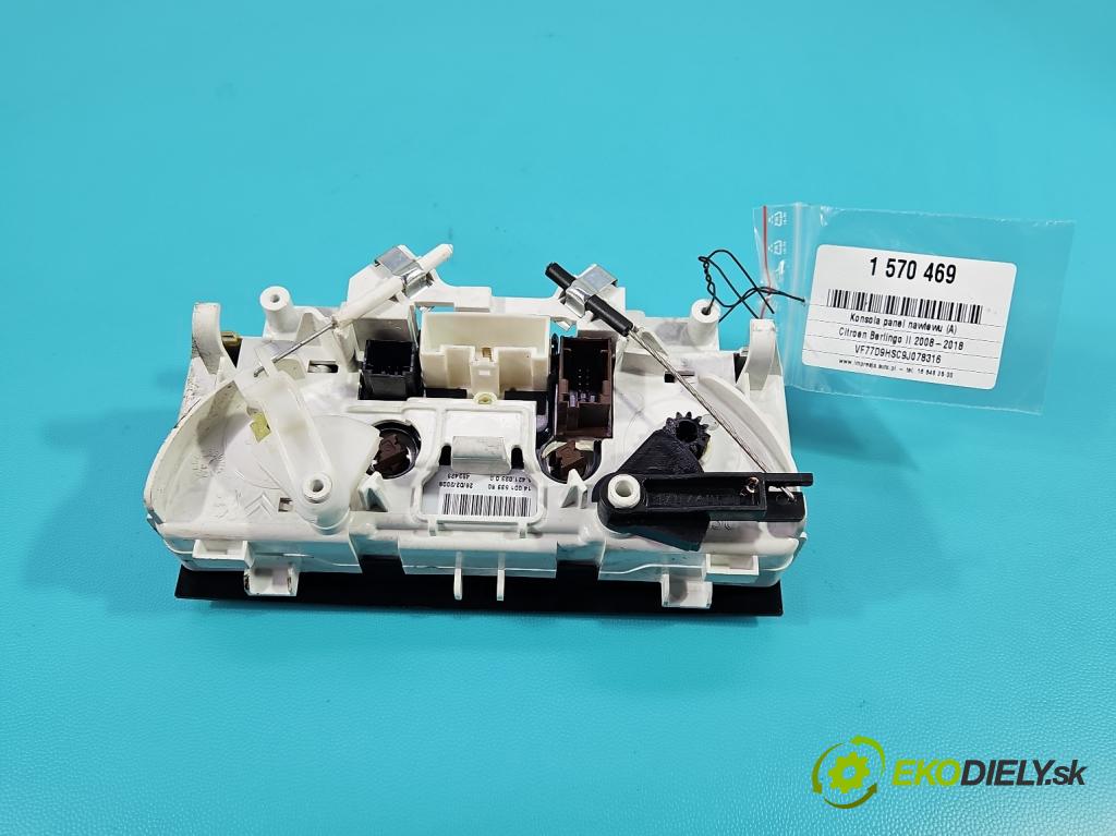 Citroen Berlingo II 2008-2018 1.6 hdi 90 hp manual 66 kW 1560 cm3 5- palubní deska panel topení A42102300