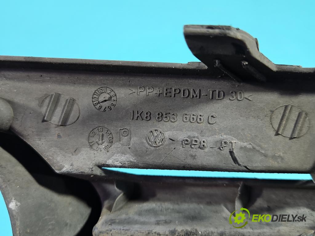 Vw Scirocco II 2008-2017 1.4 TSI 160 HP manual 118 kW 1390 cm3 3- blenda mriežka: nárazník pravé 1K8853666C