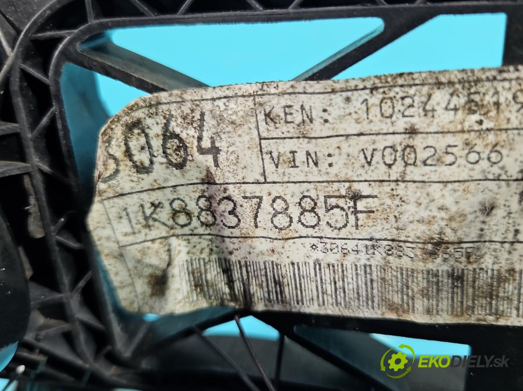 Vw Scirocco II 2008-2017 1.4 TSI 160 HP manual 118 kW 1390 cm3 3- rukoväť predné ľavé mimo: 1K8837885F (Kľučka dverí vonkajšia predná ľavá)