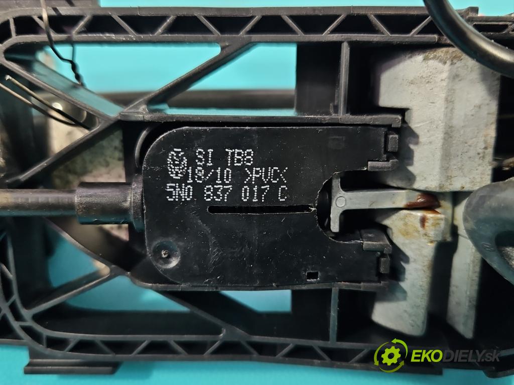 Vw Scirocco II 2008-2017 1.4 TSI 160 HP manual 118 kW 1390 cm3 3- rukoväť predné ľavé mimo: 1K8837885F (Kľučka dverí vonkajšia predná ľavá)