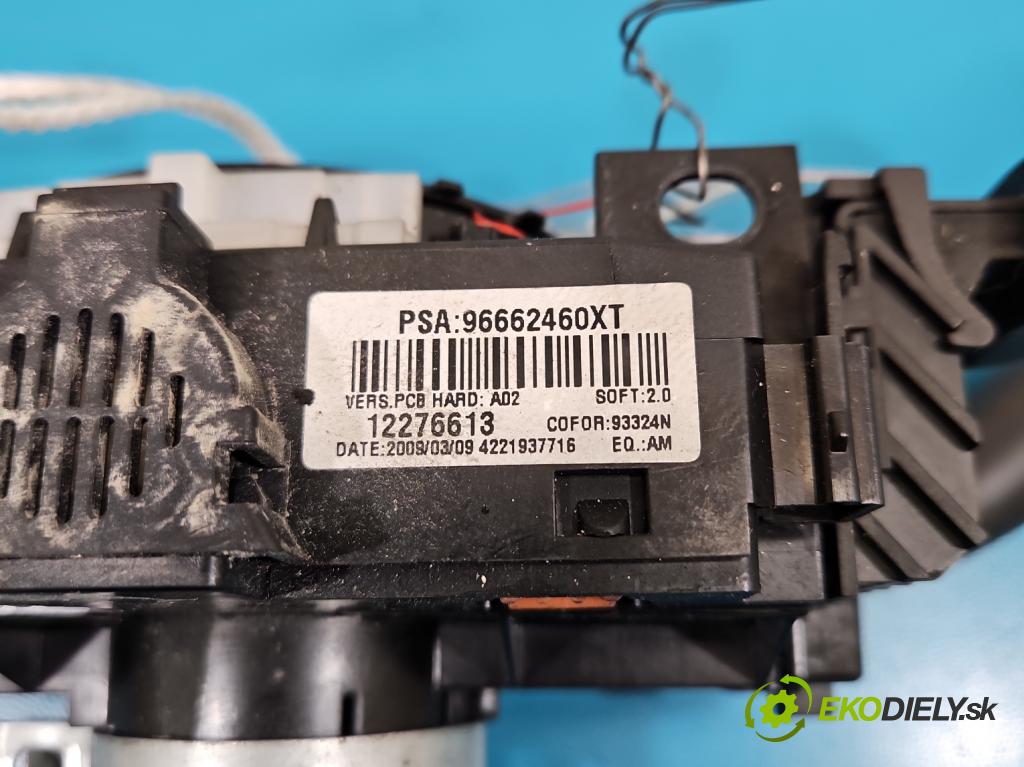 Citroen Berlingo II 2008-2018 1.6 hdi 90 hp manual 66 kW 1560 cm3 5- Přepínač sdružený 96662460XT (Páčky pod volantem)