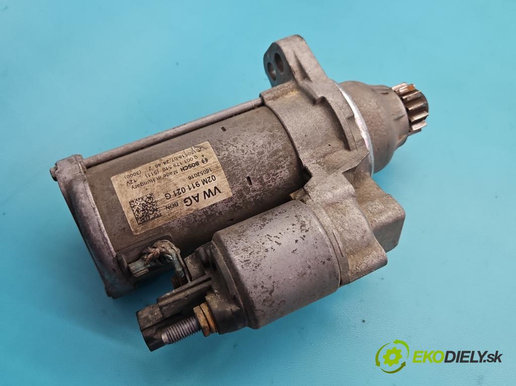 Skoda Fabia III 2014- 2021 1.0 MPI 60 hp manual 44 kW 999 cm3 5- startér: 02M911021G (Startér)