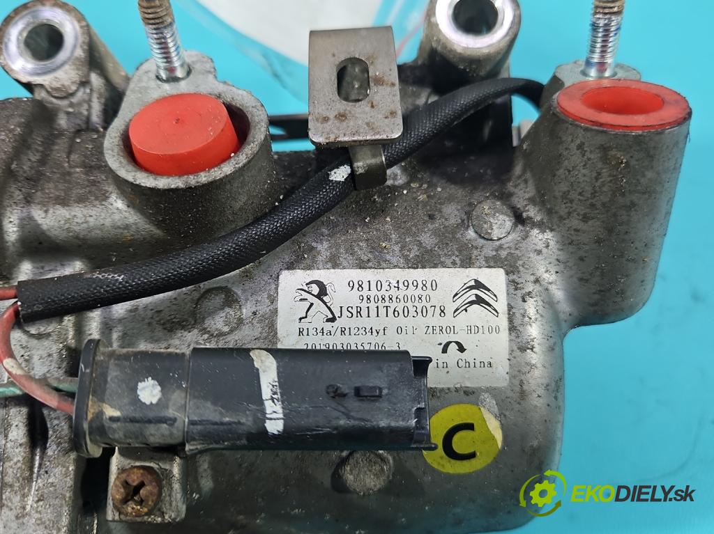 Citroen C3 III 2016-2024 1.2 12V 83 HP manual 61 kW 1199 cm3 5- Kompresor: klimatizácie 9810349980 (Kompresor klimatizácie)