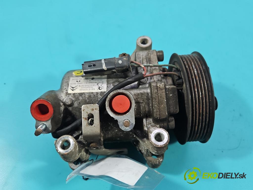 Citroen C3 III 2016-2024 1.2 12V 83 HP manual 61 kW 1199 cm3 5- Kompresor: klimatizácie 9810349980 (Kompresor klimatizácie)