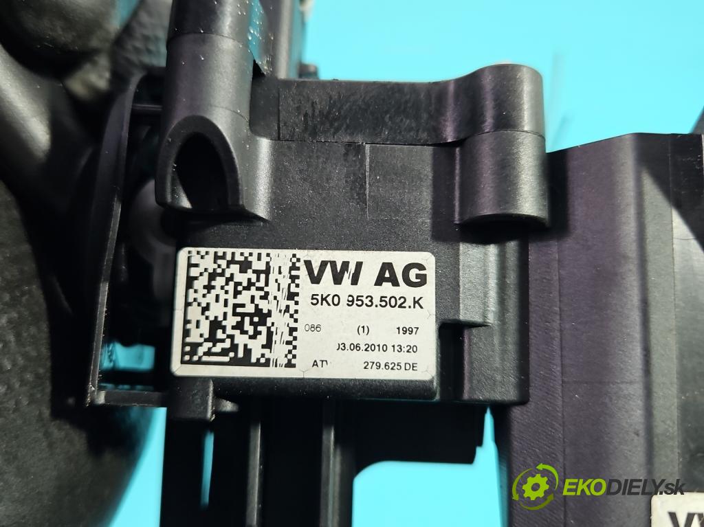 Vw Scirocco II 2008-2017 1.4 TSI 160 HP manual 118 kW 1390 cm3 3- prepínač komplex: 5K0953521BM (Prepínacie páčky pod volantom)