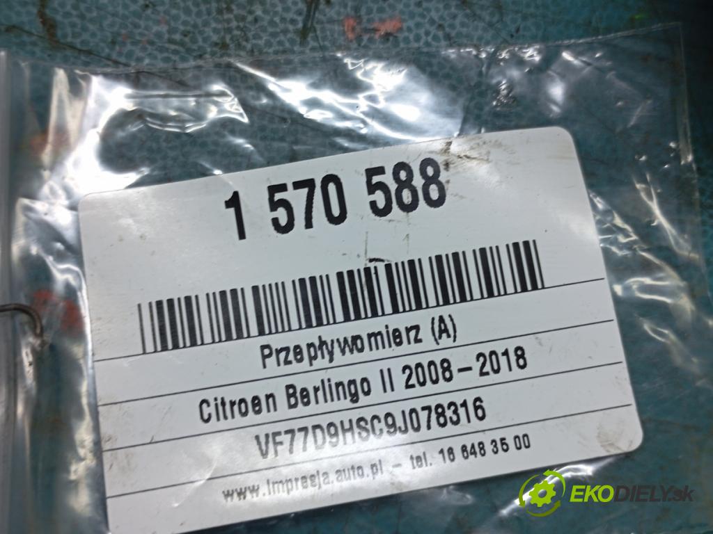 Citroen Berlingo II 2008-2018 1.6 hdi 90 HP manual 66 kW 1560 cm3 5- průtokoměr: 9650010780 (Váha vzduchu)