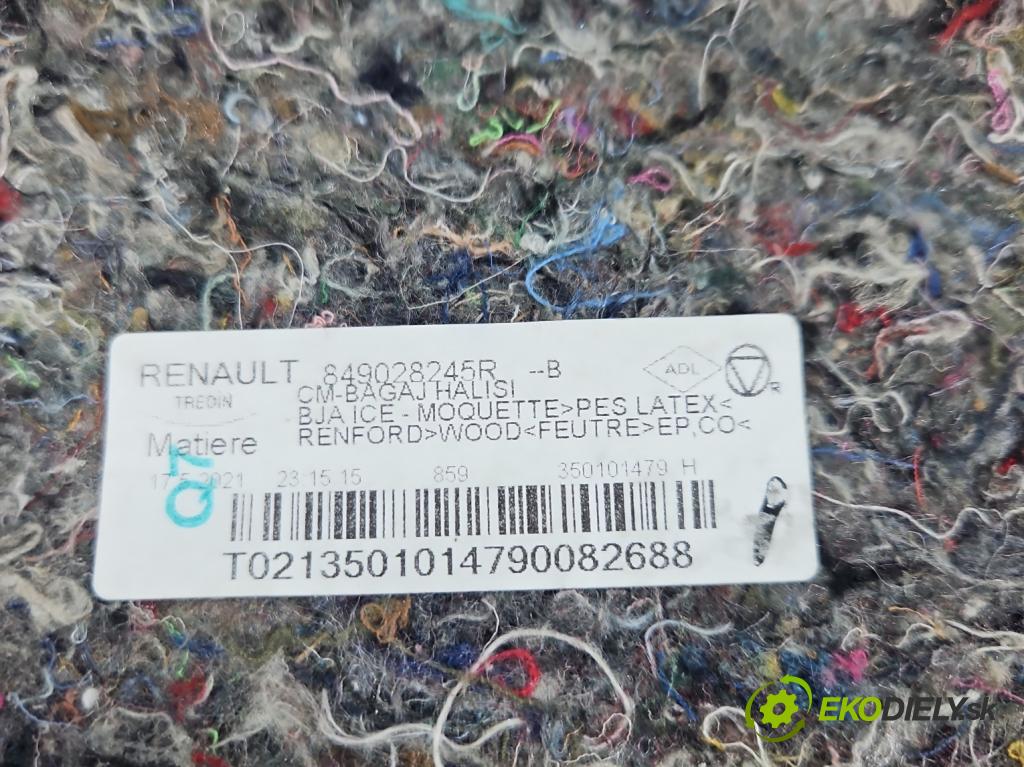 Renault Clio V 2019- 1.0 91 KM automatic 67 kW 999 cm3 5- koberec do auta kufra: 849028245R