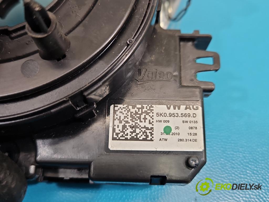 Vw Scirocco II 2008-2017 1.4 TSI 160 hp manual 118 kW 1390 cm3 3- Páska: airbag 5K0953569D (Airbag)