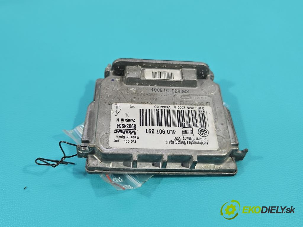 Vw Scirocco II 2008-2017 1.4 TSI 160 HP manual 118 kW 1390 cm3 3- střídač: xenon 4L0907391 (Riadiaca jednotka xenónu)