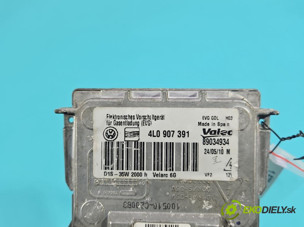 Vw Scirocco II 2008-2017 1.4 TSI 160 HP manual 118 kW 1390 cm3 3- střídač: xenon 4L0907391 (Riadiaca jednotka xenónu)