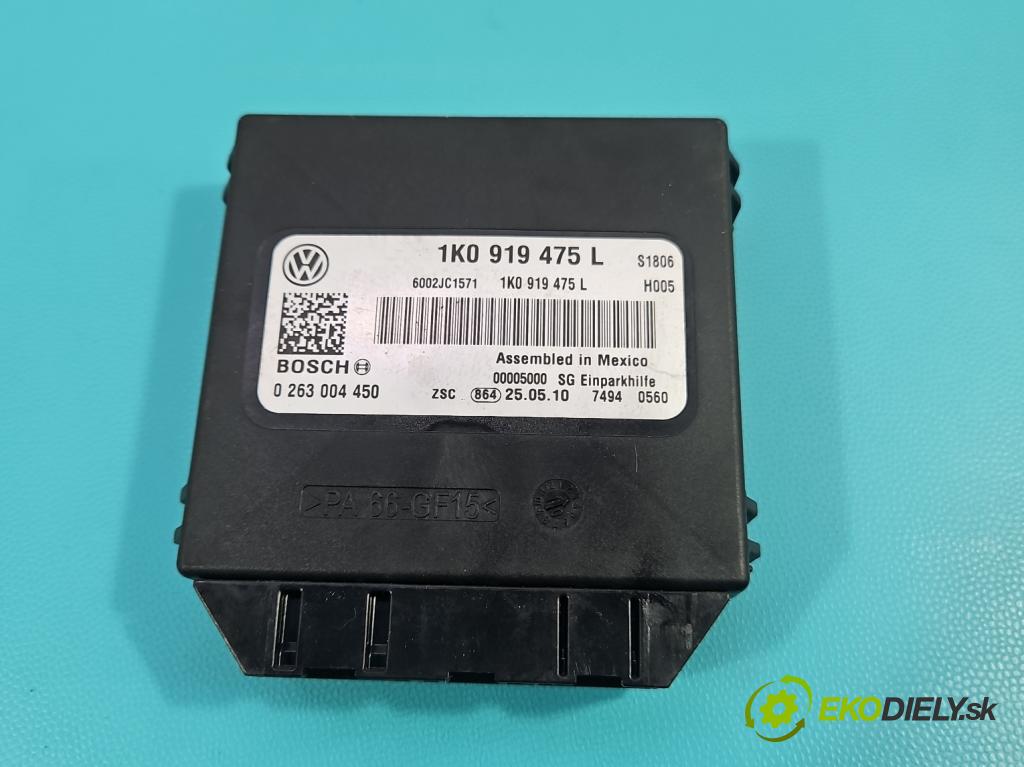 Vw Scirocco II 2008-2017 1.4 TSI 160 HP manual 118 kW 1390 cm3 3- riadiaca jednotka parkovaní: 1K0919475L