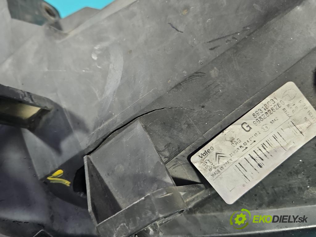 Citroen Berlingo II 2008-2018 1.6 hdi 90 HP manual 66 kW 1560 cm3 5- Reflektor: ľavý 9682828280 (Kľučka dverí ostatné)