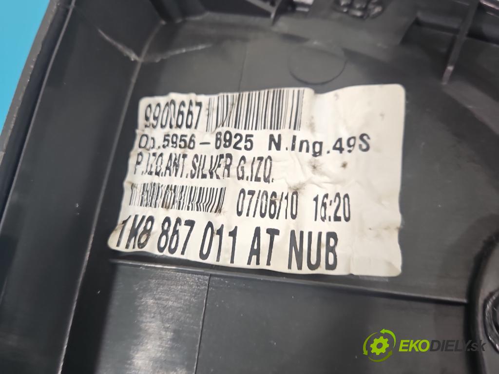 Vw Scirocco II 2008-2017 1.4 TSI 160 HP manual 118 kW 1390 cm3 3- Čalounictví: dvere predné ľavé 1K8867011AT