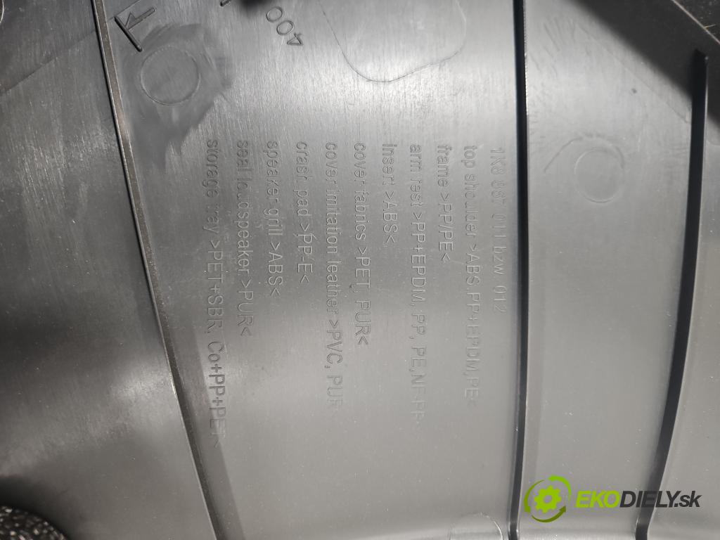 Vw Scirocco II 2008-2017 1.4 TSI 160 HP manual 118 kW 1390 cm3 3- Čalounictví: dvere predné pravé 1K8867012AT