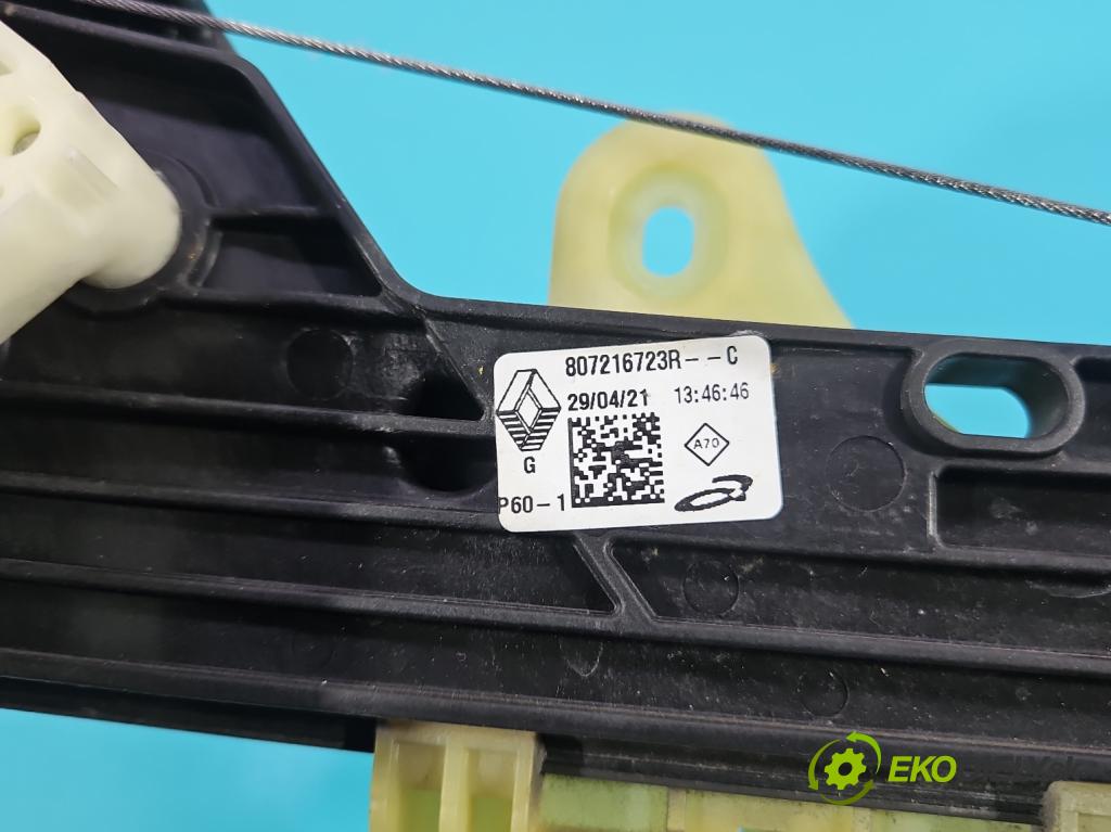 Renault Clio V 2019- 1.0 91 KM automatic 67 kW 999 cm3 5- mechanizmus okna predné ľavý 807216723R