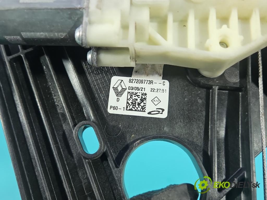 Renault Clio V 2019- 1.0 91 KM automatic 67 kW 999 cm3 5- mechanizmus okna zadné pravý 827209773R