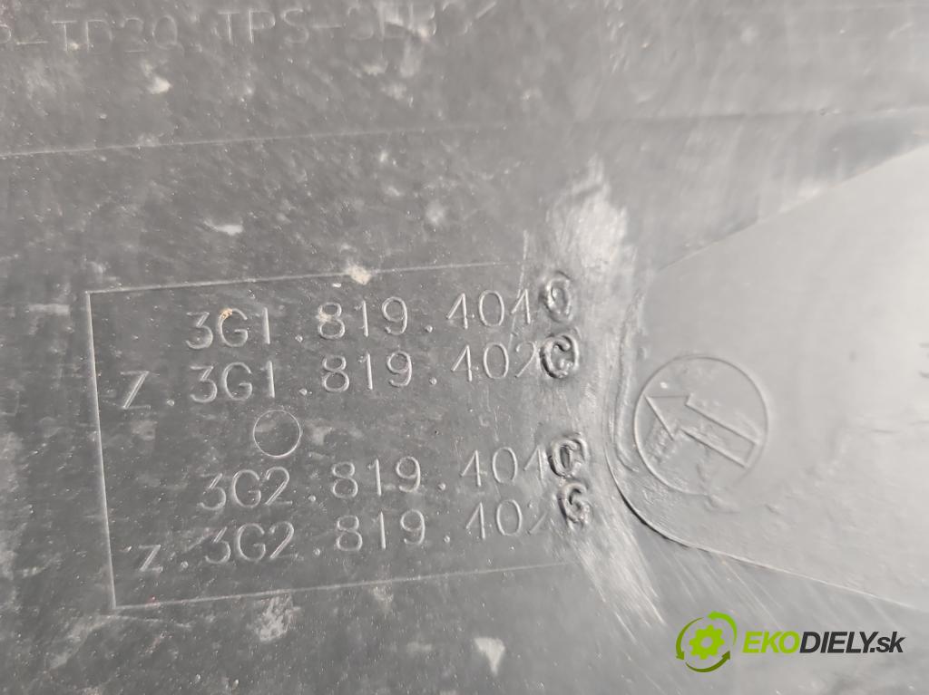 Vw Passat B8 2014 - 2.0 tdi 150 HP automatic 110 kW 1968 cm3 5- torpédo 3G1819104 (Torpédo (plast pod čelným sklom))