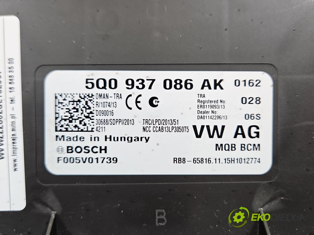 Vw Passat B8 2014 - 2.0 tdi 150 HP automatic 110 kW 1968 cm3 5- riadiaca jednotka komfortu 5Q0937086AK