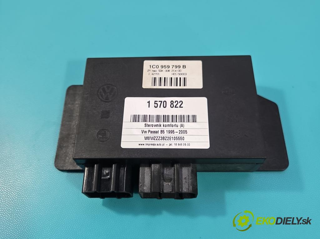 Vw Passat B5 1995-2005 1.9 tdi 131 HP manual 96 kW 1896 cm3 5- riadiaca jednotka komfortu 1C0959799B