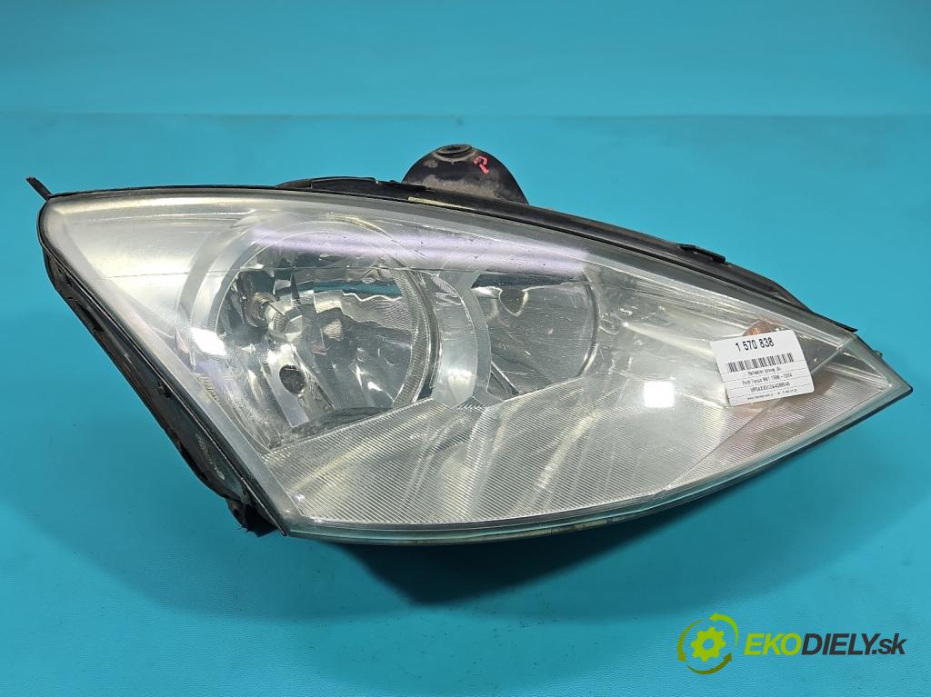 Ford Focus Mk1 1998-2004 1.6 16V 101 HP manual 74 kW 1596 cm3 5- Reflektor: pravý 2M51-13W029-BE (Svetlo predné pravé)