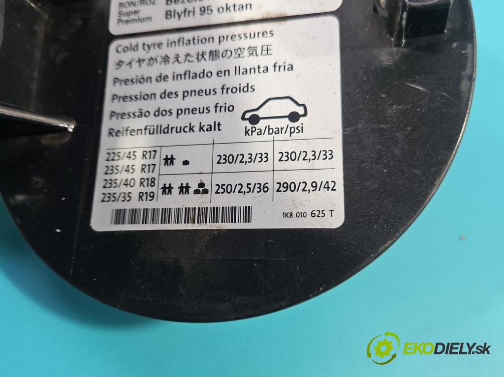 Vw Scirocco II 2008-2017 1.4 TSI 160 HP manual 118 kW 1390 cm3 3- Klapka nádrže palivo 1K8809857C (Kľučka dverí ostatné)