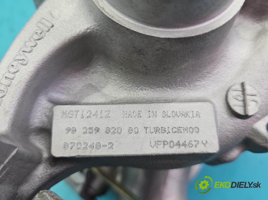 Citroen C3 III 2016-2024 1.2 12V 110 HP manual 81 kW 1199 cm3 5- turbodúchadlo, turbo repasovaná 870248-2