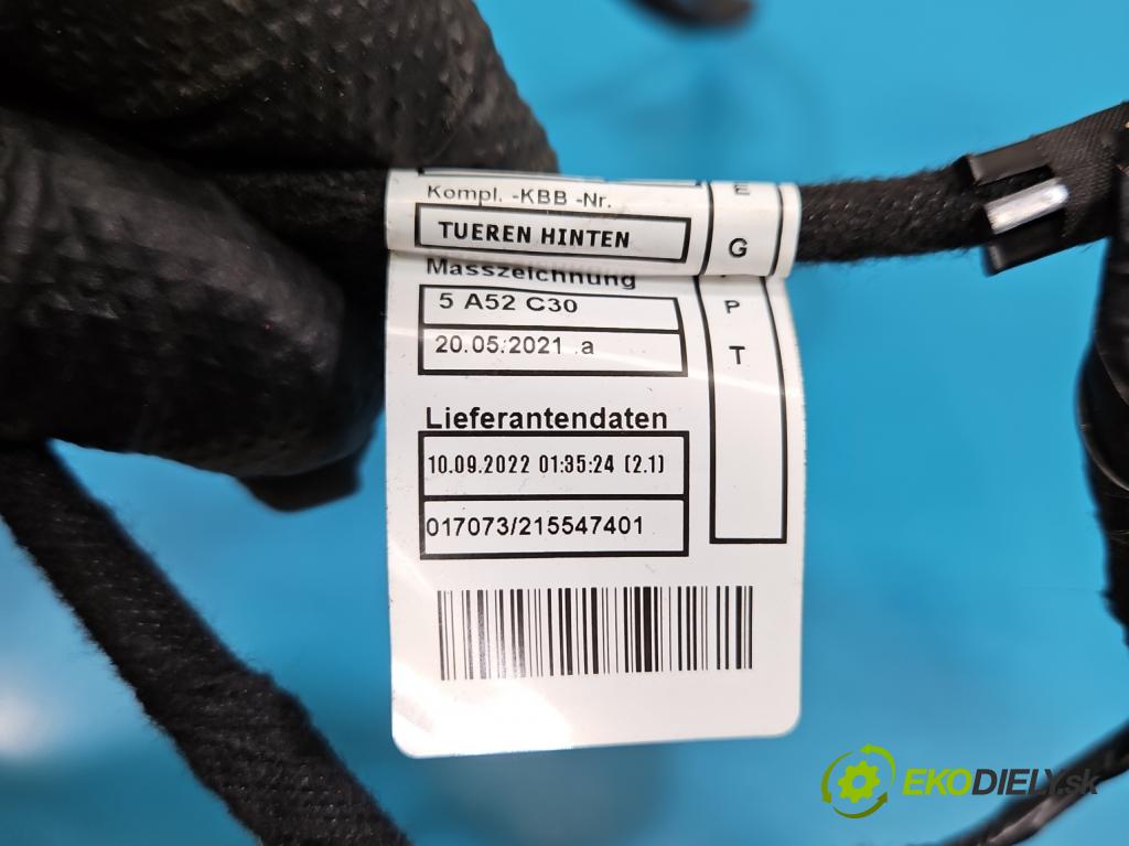 Bmw iX1 U11 0.0 elektrický: 272 HP automatic 200 kW 1 cm3 5- Zväzok: dvere zadné pravých 5A52C30