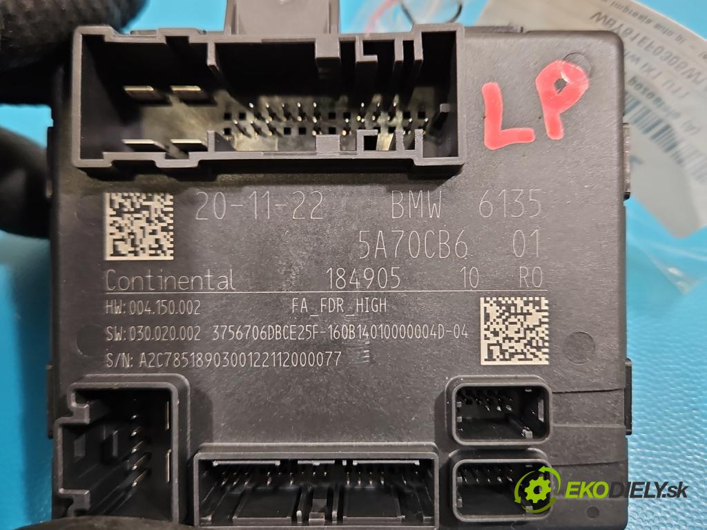 Bmw iX1 U11 0.0 elektrický: 272 hp automatic 200 kW 1 cm3 5- řídící jednotka 5A70CB6