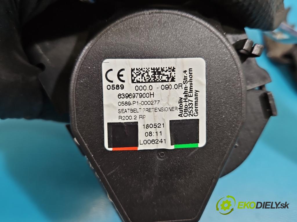 Renault Clio V 2019- 1.0 91 KM automatic 67 kW 999 cm3 5- pas bezpečnosť: zadné ľavý 639697900H