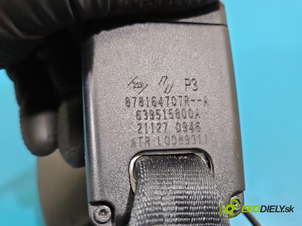 Renault Clio V 2019- 1.0 91 KM automatic 67 kW 999 cm3 5- pas bezpečnosť: zadné ľavý 878164707R