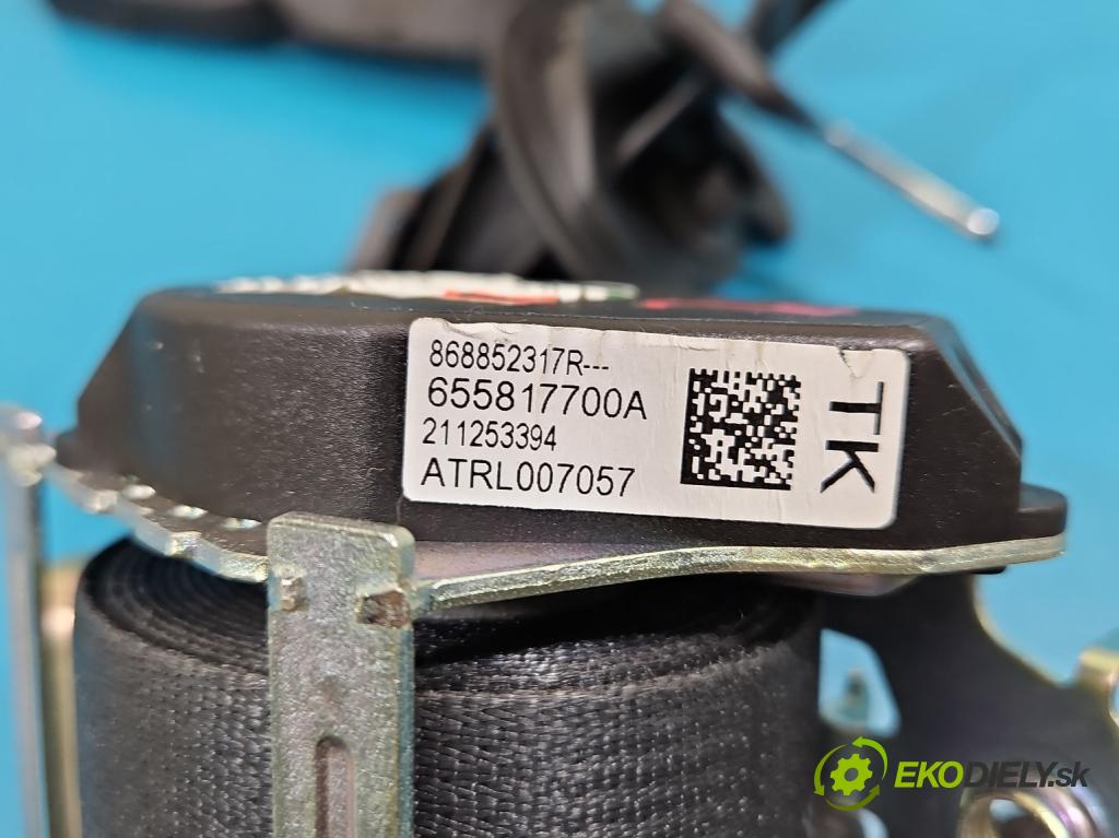 Renault Clio V 2019- 1.0 91 KM automatic 67 kW 999 cm3 5- pas bezpečnosť: predné ľavý 868852317R