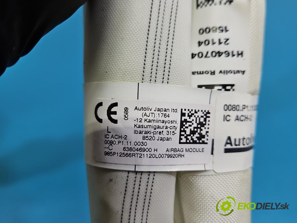 Renault Clio V 2019- 1.0 91KM automatic 67 kW 999 cm3 5- Záclona: levé 636046900H