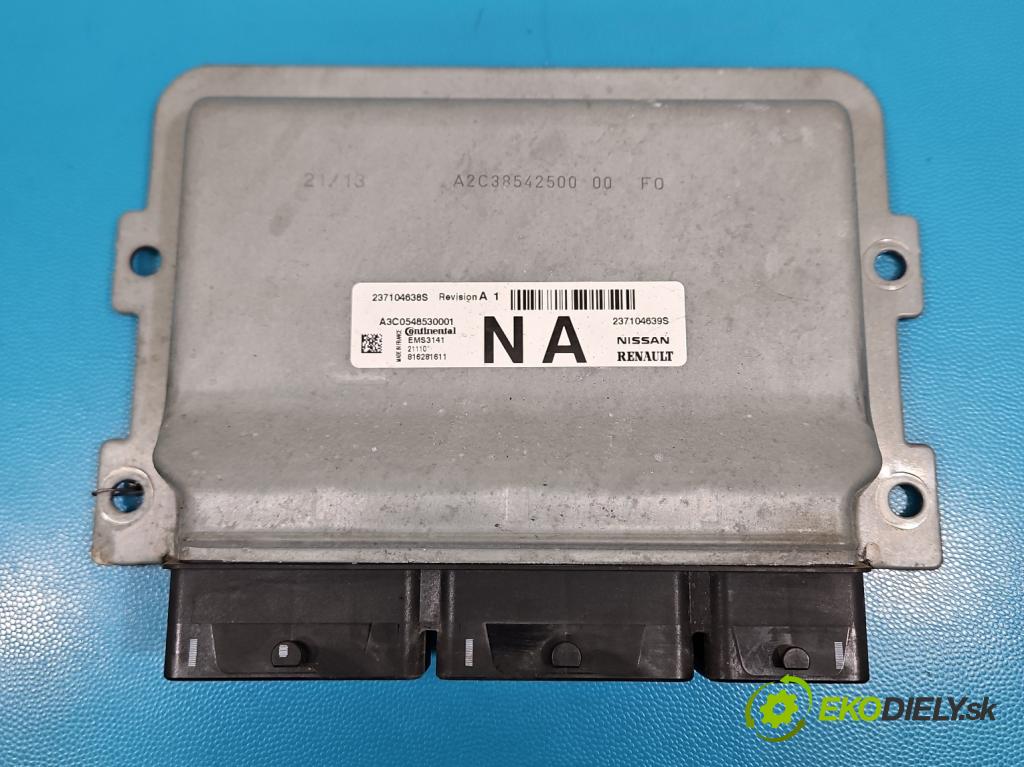 Renault Clio V 2019- 1.0 91 KM automatic 67 kW 999 cm3 5- riadiaca jednotka motora 237104638S