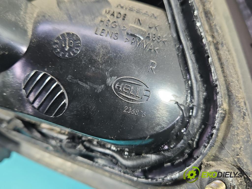 Nissan Almera N16 2000-2006 1.5 16V 90 HP manual 66 kW 1498 cm3 3- svetlo / reflektor zadné pravé  (Kľučka dverí ostatné)