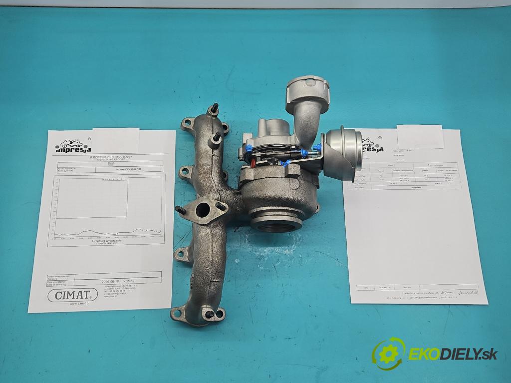 Vw Passat B6 2005-2010 1.9 tdi 105 hp manual 77 kW 1896 cm3 4- Turbodmychadlo repasováno 751851-1